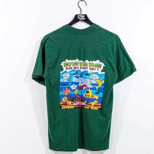 Chemical Decon Marine Ocean T-Shirt Large Y2K Fish Sea